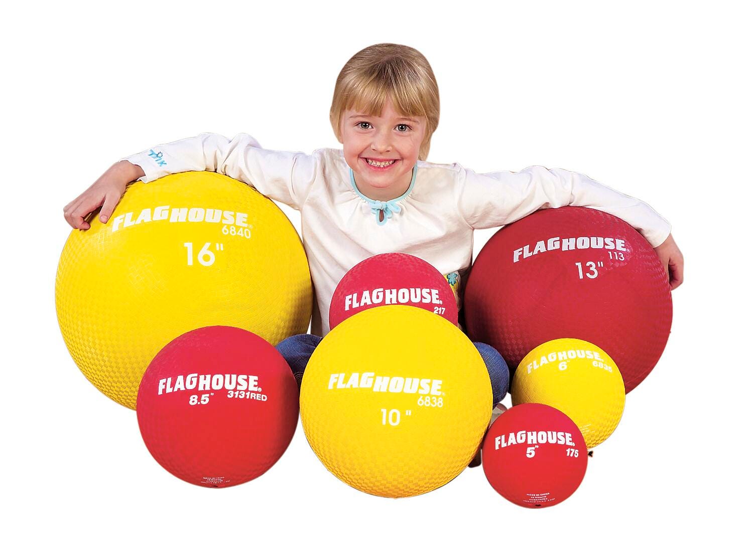 FlagHouse Playground Ball, 5 Inches, Yellow 2121317